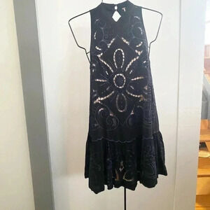 Free people lace mini dress small‎